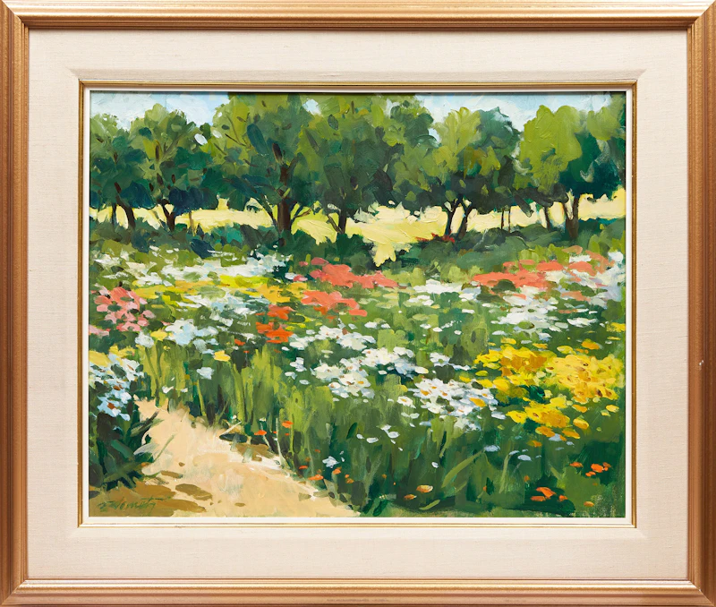 Frank Nemeth, M. Zékany Jardin Fleuriste, oil on canvas, 1989 - view 2