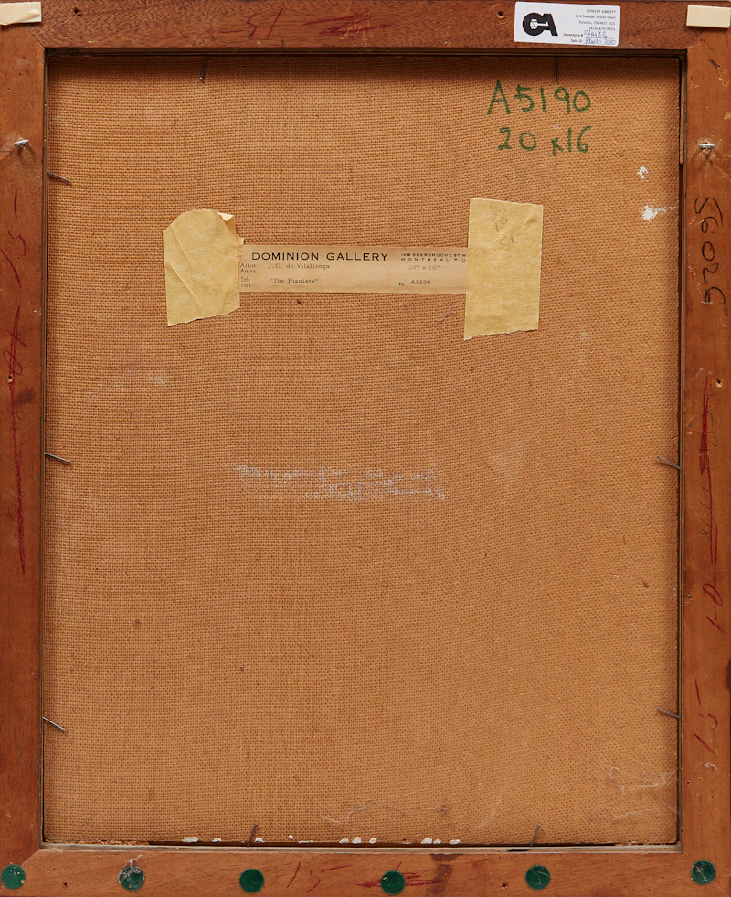 Jesus Carlos De Vilallonga, The Pianiste, oil on board - view 3