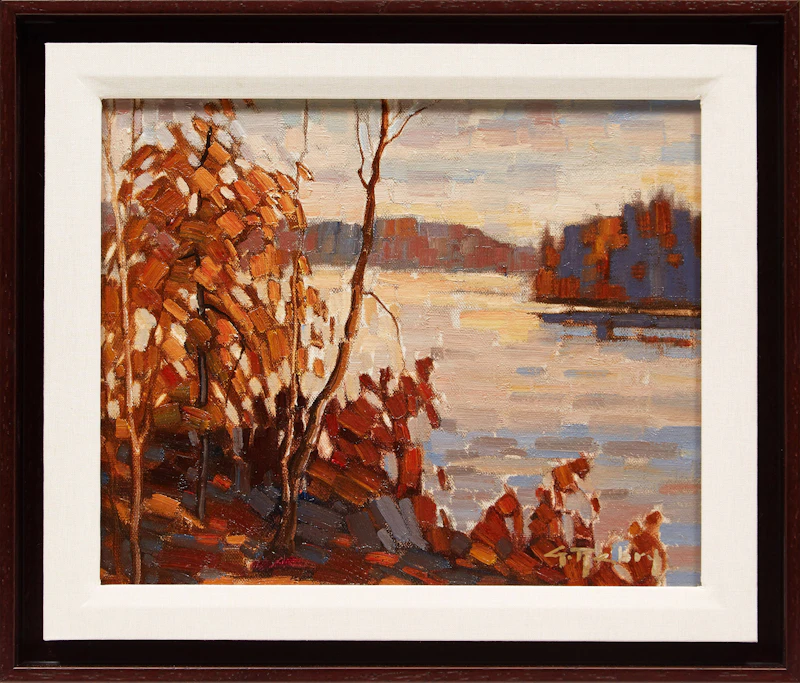 Gaston Rebry, Lac des Iles, l’automne , oil on canvas, 1980 - view 2