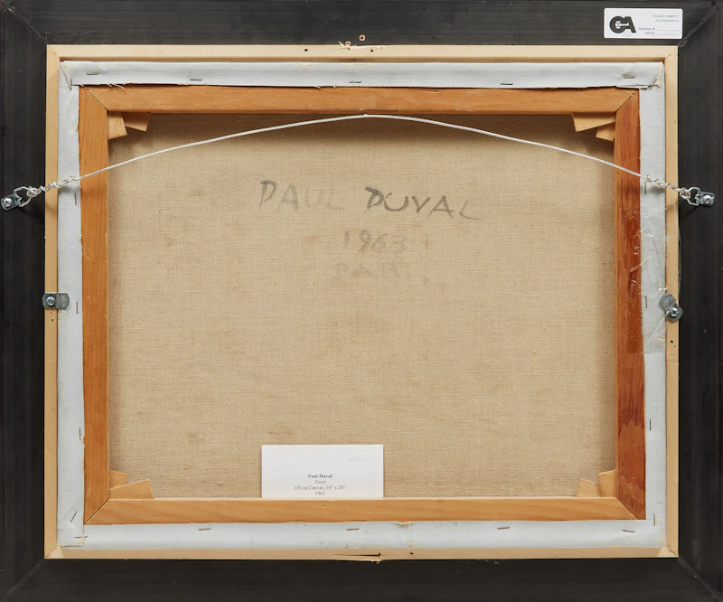 Paul Duval, Paris , oil on canvas, 1963 - view 3