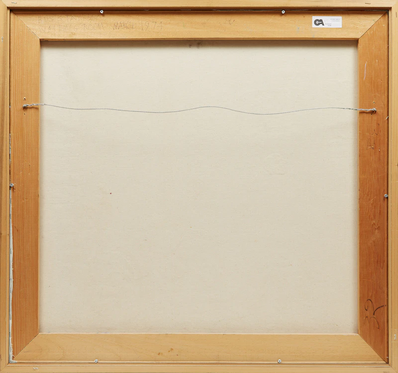 John Godfrey, Bus Station Waiting Room, March 1974, oil on canvas - view 3