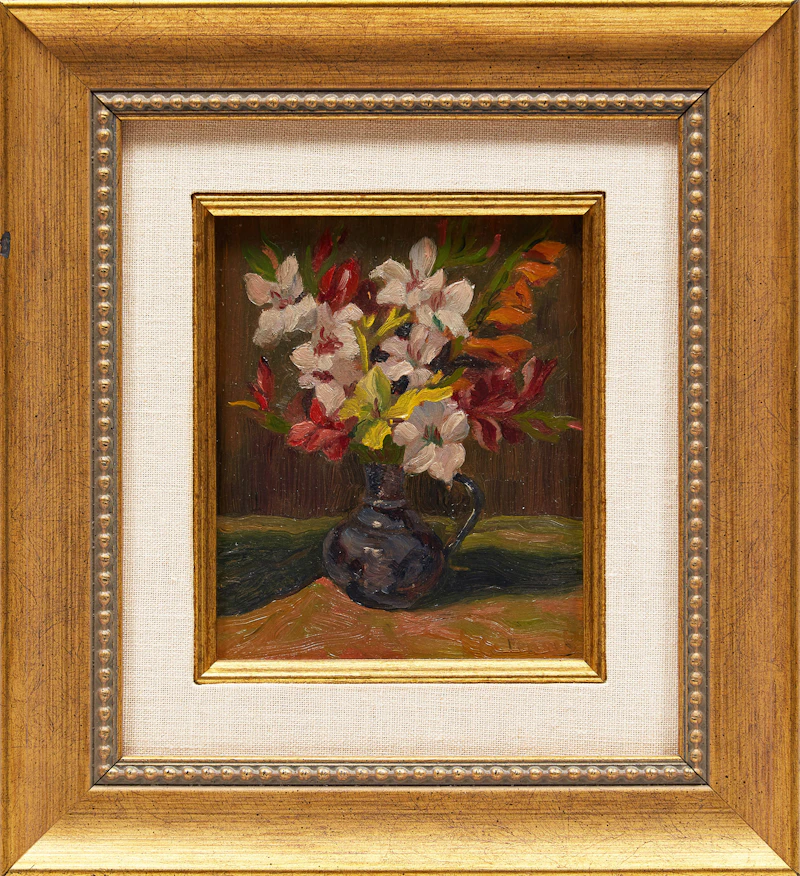 Albert Jacques Franck, Floral Still Life, oil on board - view 2