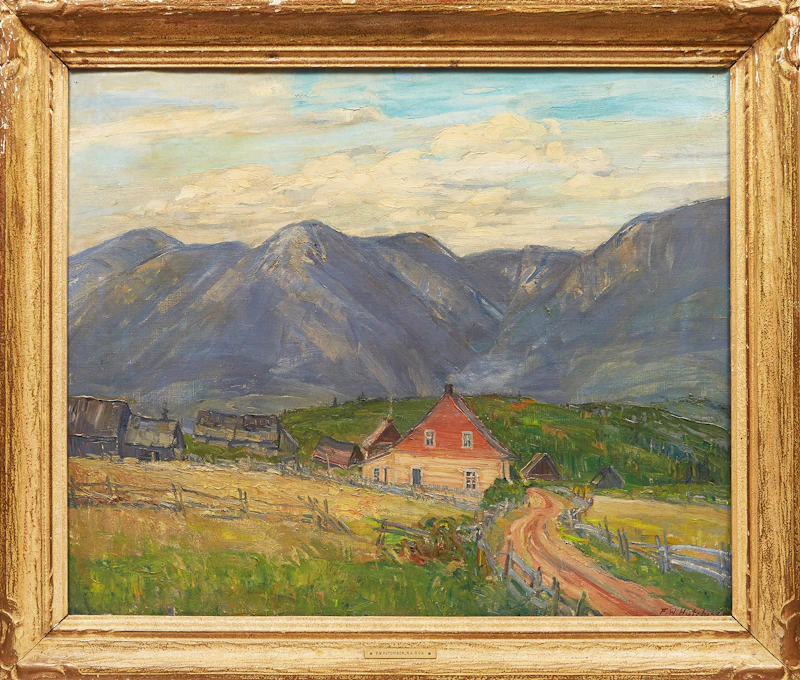 Frederick William Hutchison, St. Jérôme, Charlevoix, oil on canvas - view 2
