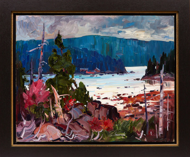 Bruno Côté, Lumiere sur la Ste Marguerite, oil on board - view 2