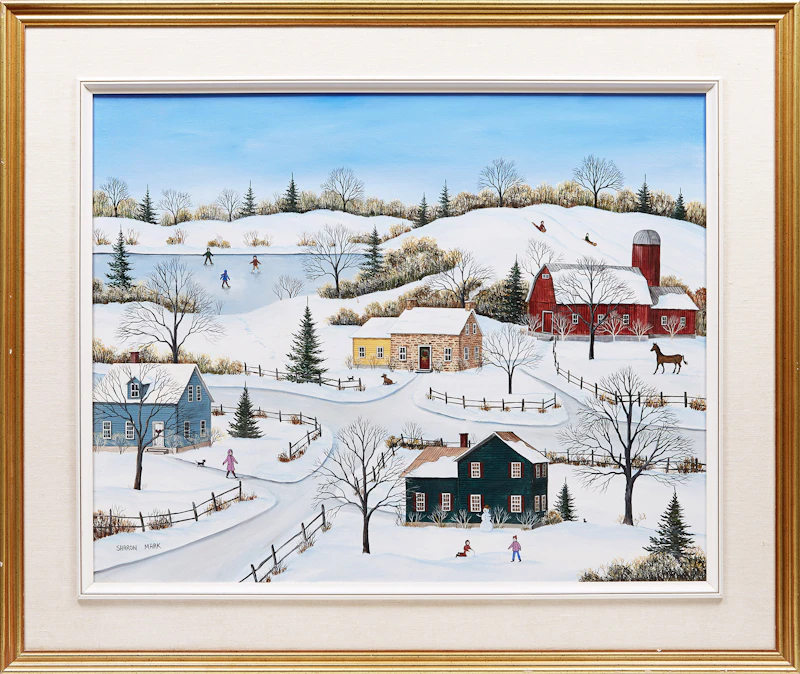 Sharon Mark, Quebec Winter, acrylic on canvas, 1999 - view 2