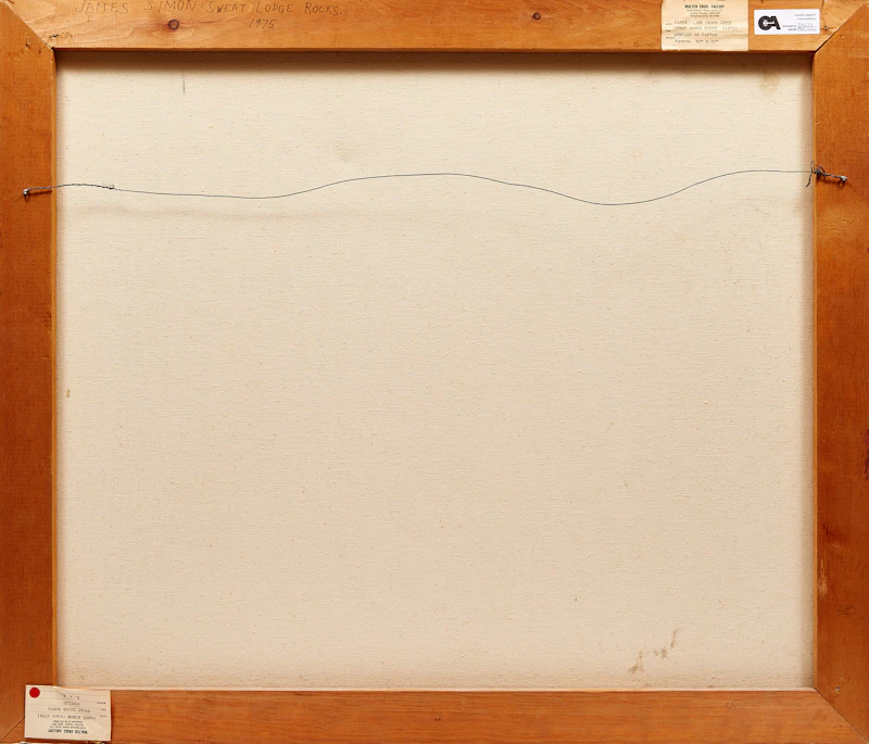 James Mishibinijima Simon, Sweat Lodge Rocks, acrylic on canvas, 1975 - view 2