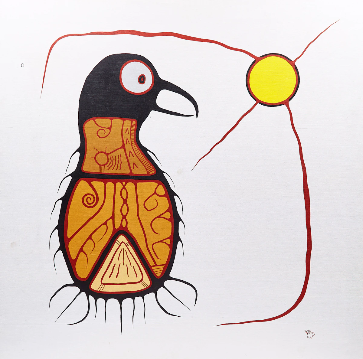 Roy Thomas, Sun Bird, acrylic on canvas, 1976