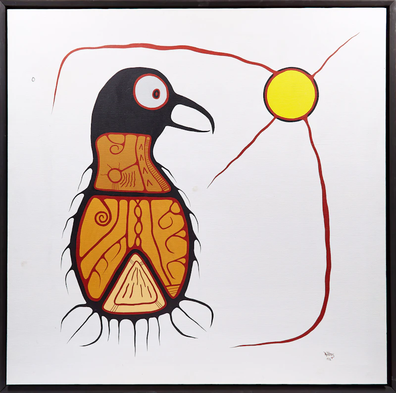 Roy Thomas, Sun Bird, acrylic on canvas, 1976 - view 2