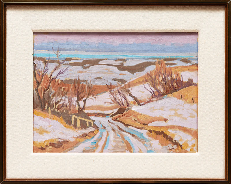 Illingworth Holey Kerr, Hill Road at Marten’s, oil on canvas board, 1984 - view 2