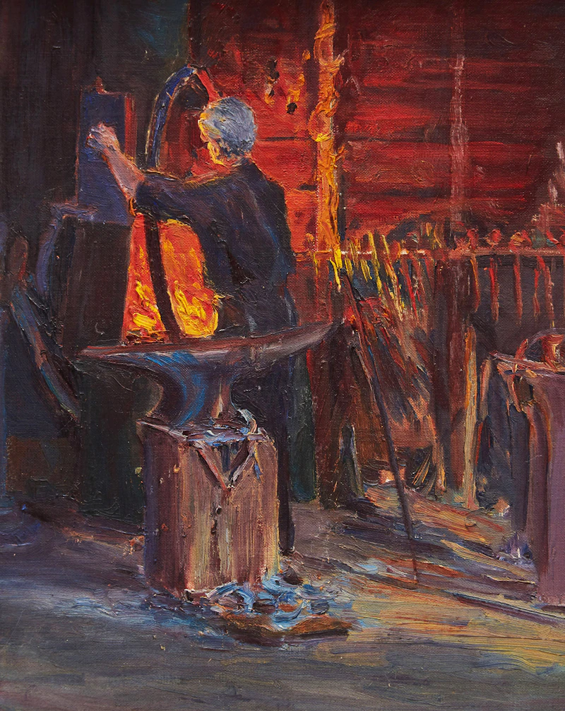 Blacksmith Shop by Farquhar McGillivray Strachan Knowles