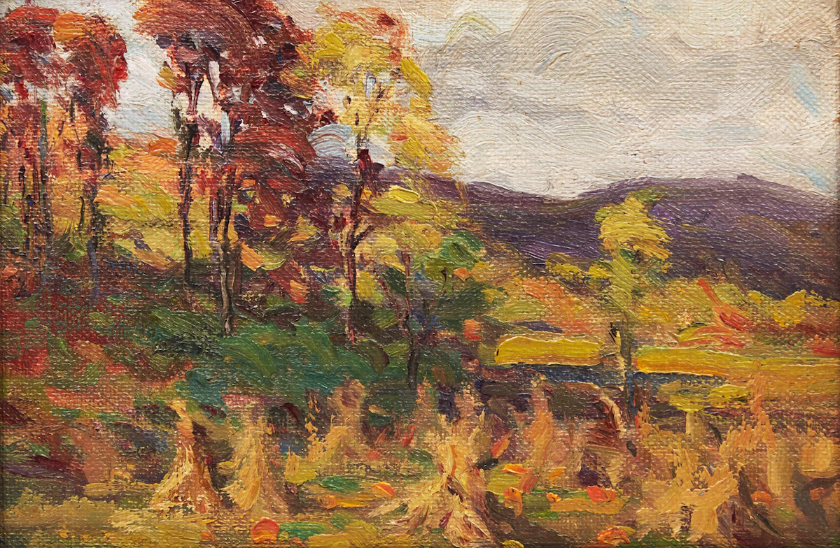 Farquhar McGillivray Strachan Knowles, On the Farm (on the Hudson), oil on canvas