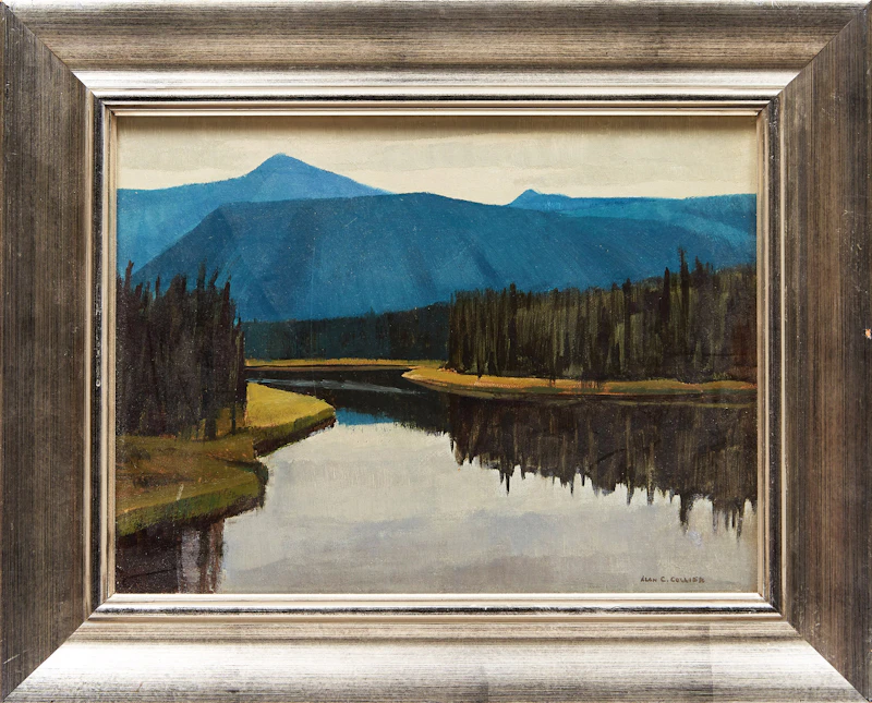 Alan Caswell Collier, Little Tok River, Alaska, oil on board - view 2