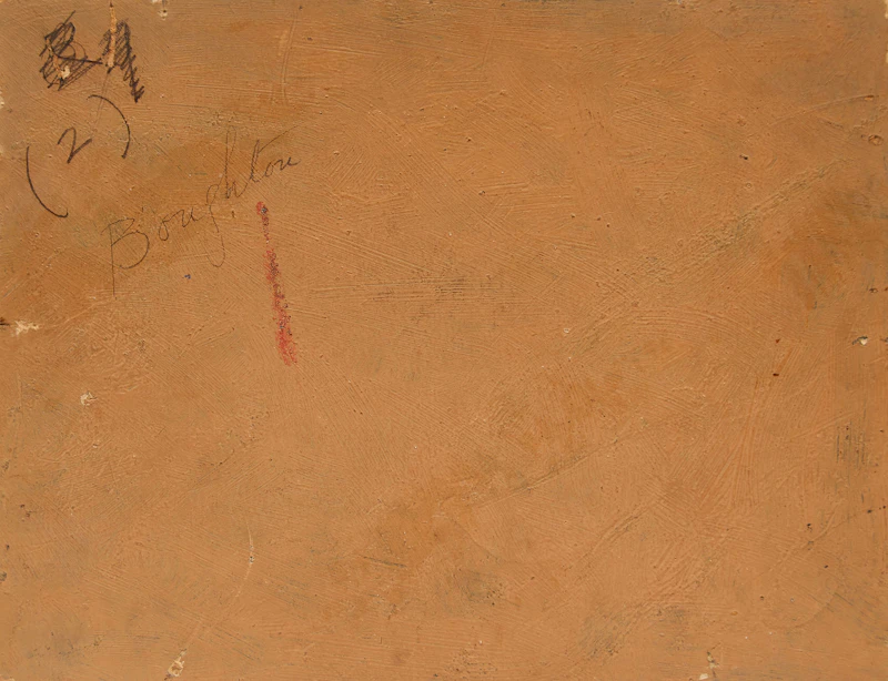 Harry Britton, Pines; Landscape with Cows , laid down on board - view 5
