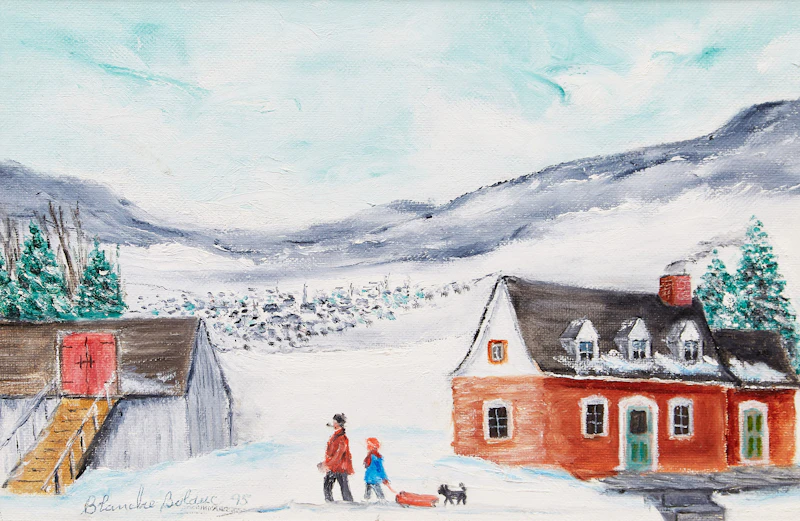 Blanche Bolduc, Figures and Dog 