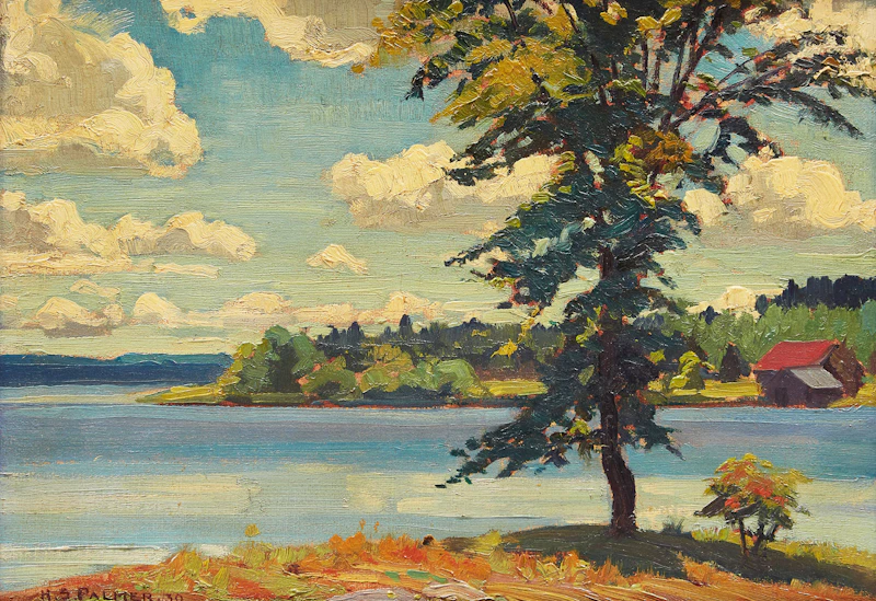 View from the Moorish Palace, Sturgeon Lake, 1930 by Herbert Sidney Palmer