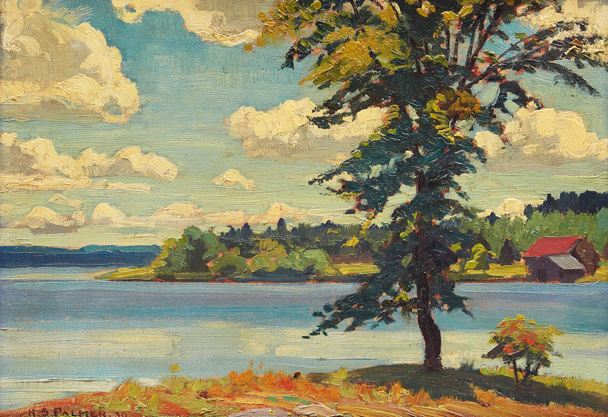 Herbert Sidney Palmer, View from the Moorish Palace, Sturgeon Lake, 1930, oil
