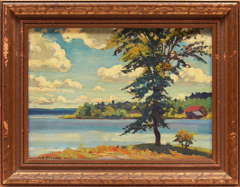 Herbert Sidney Palmer, View from the Moorish Palace, Sturgeon Lake, 1930, oil - view 2