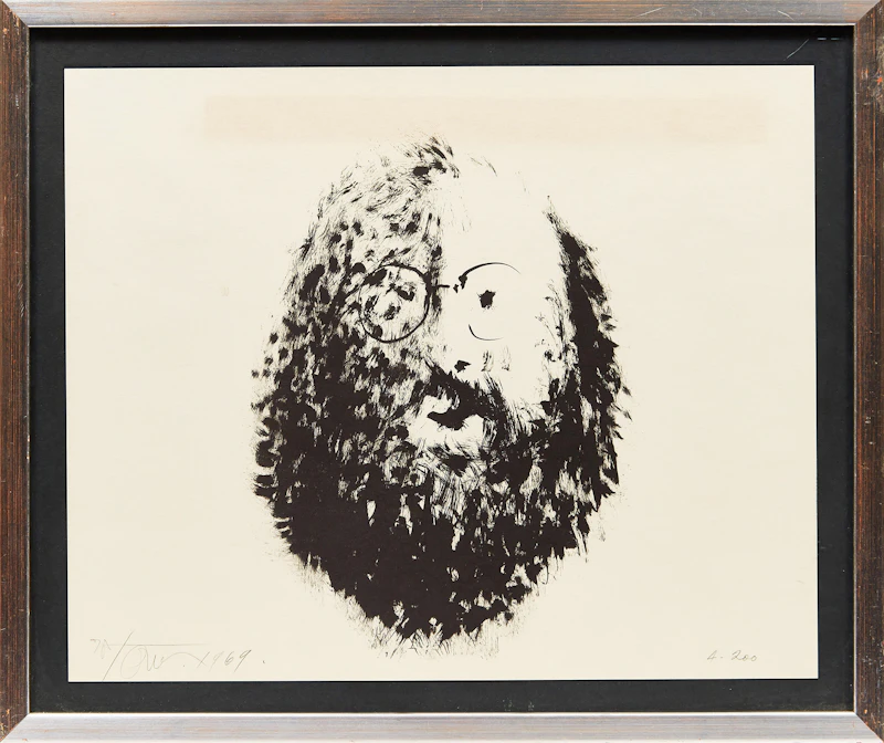 Harold Barling Town, Alan Ginsberg, autographic print, 1969 - view 2