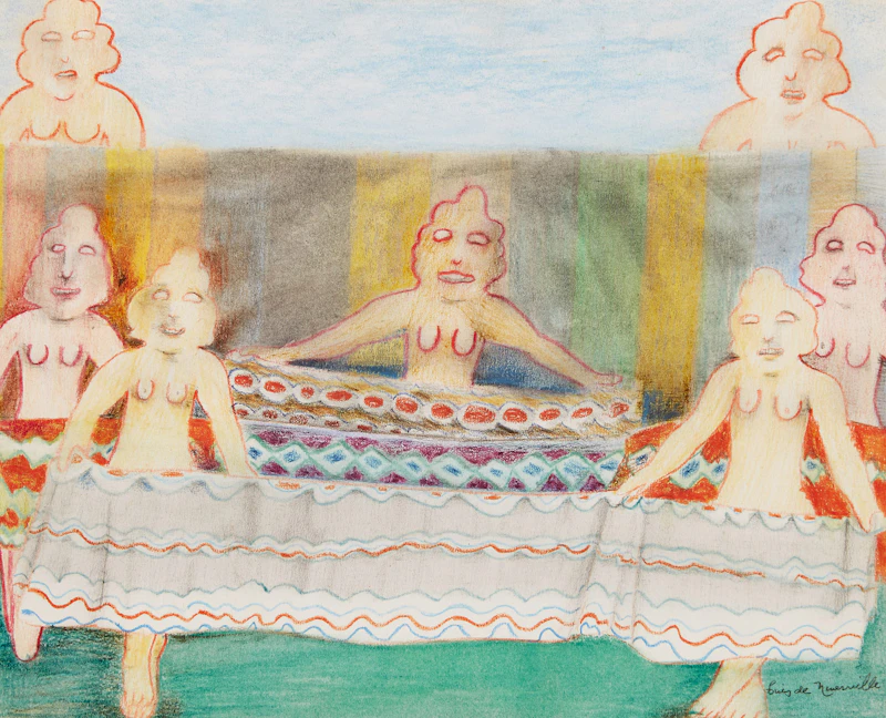 Seven Whimsical Figures by Louis de Niverville