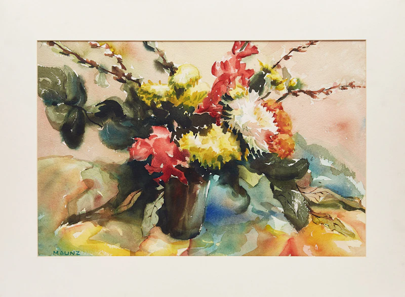 Maunz, Floral Still Life, watercolour - view 2