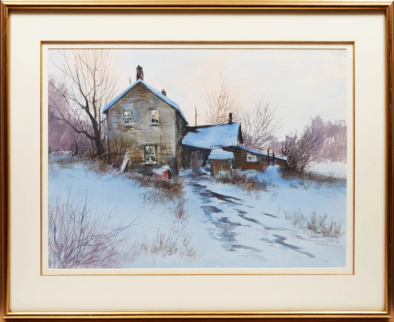 John Joy, Farmhouse, watercolour, 1998 - view 2