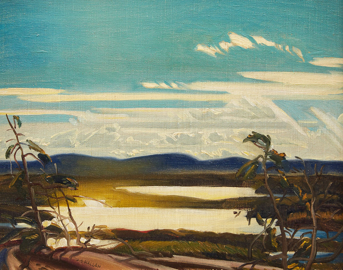 Joseph Sidney Hallam, Cool Morning, oil on canvas, 1939