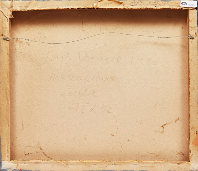 Joseph Drapell, Horses, Horses , acrylic on canvas, 1990 - view 2