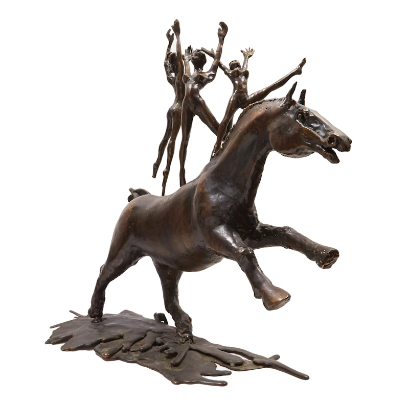 Bruce Garner, Chinese Horse , cast bronze - view 2