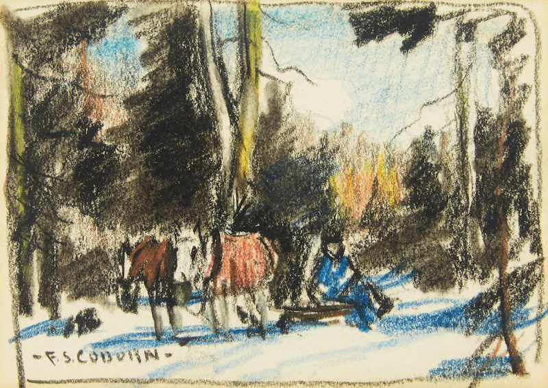 Frederick Simpson Coburn, Untitled, Horses resting