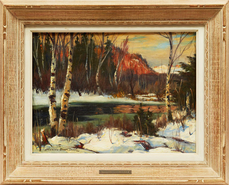 Thomas Hilton Garside, Spring, Laurentians, oil on canvas - view 2