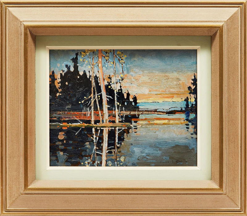 Robert Genn, High Water, Caribou Lake, oil on board, 1969 - view 2