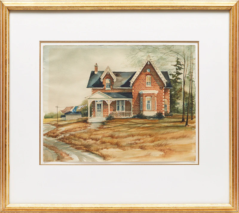Trisha Romance, Country House , watercolour - view 2