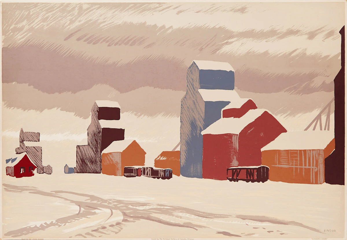 John Ensor, Summer’s Store, Sampson Matthews silkscreen