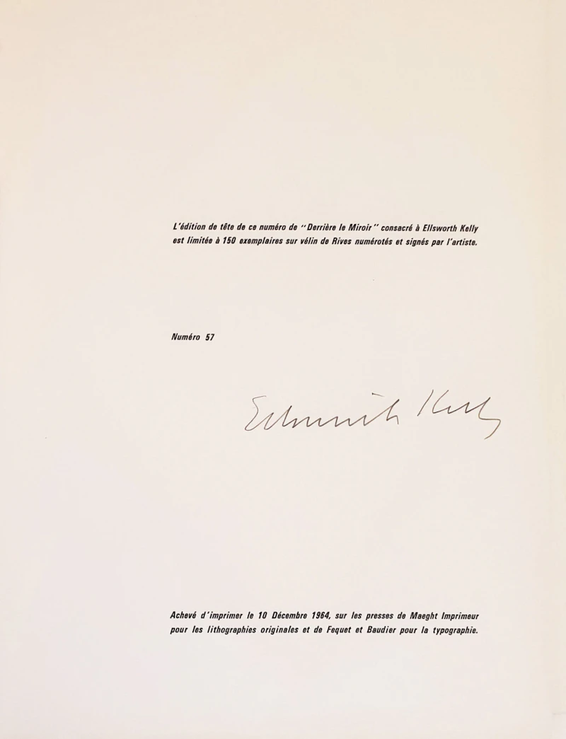 Ellsworth Kelly, Derrière le Miroir No. 149, art magazine including five lithographs, 1964 - view 3