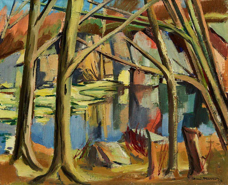 The Pool, April by Henri Leopold Masson