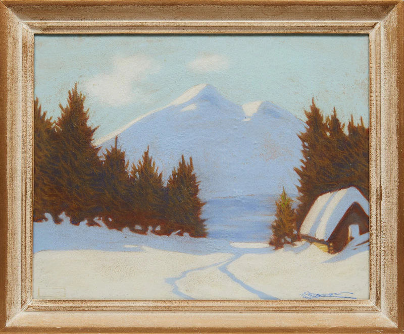 Halford A. Tygesen, Winter Landscape, pastel - view 2
