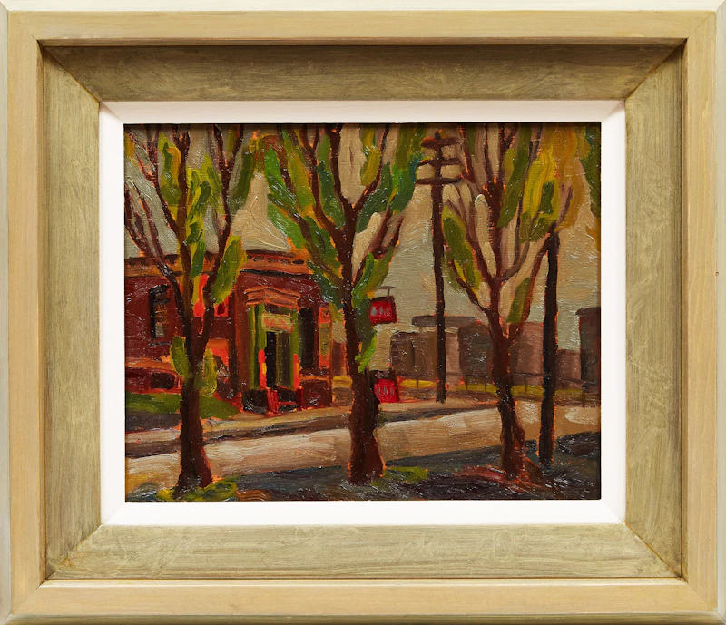 Frederick Hagan, The Lunch Room, Cherry Street, oil on board, 1938 - view 2