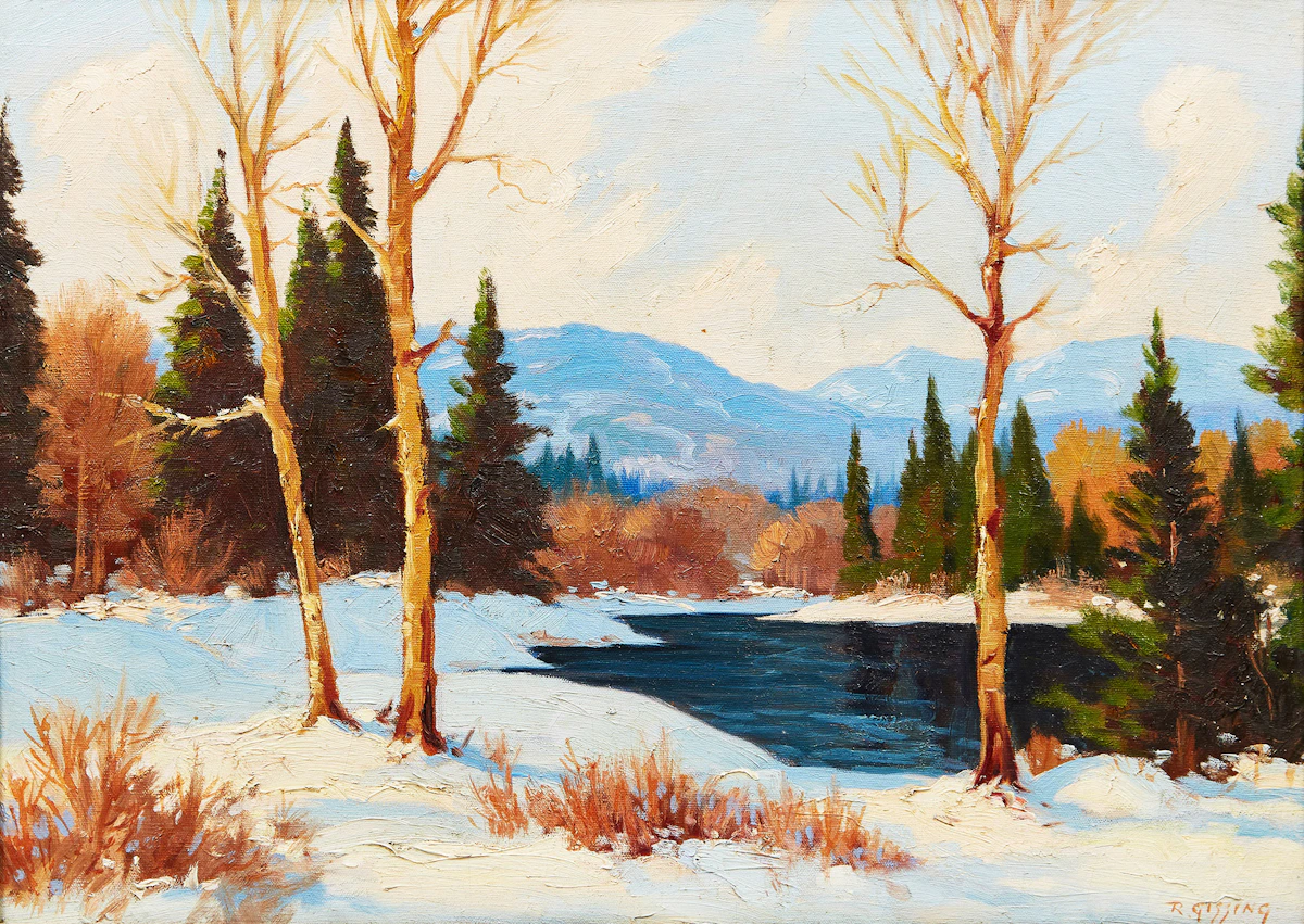 Roland Gissing, Winter Sunlight, oil on canvas