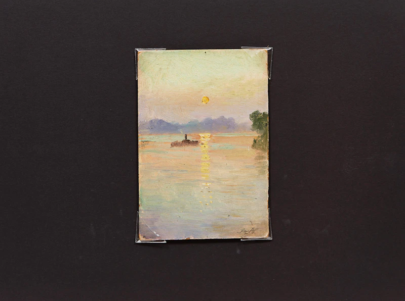 Frederic Marlett Bell-Smith, Sunset - Toronto, oil on board - view 2