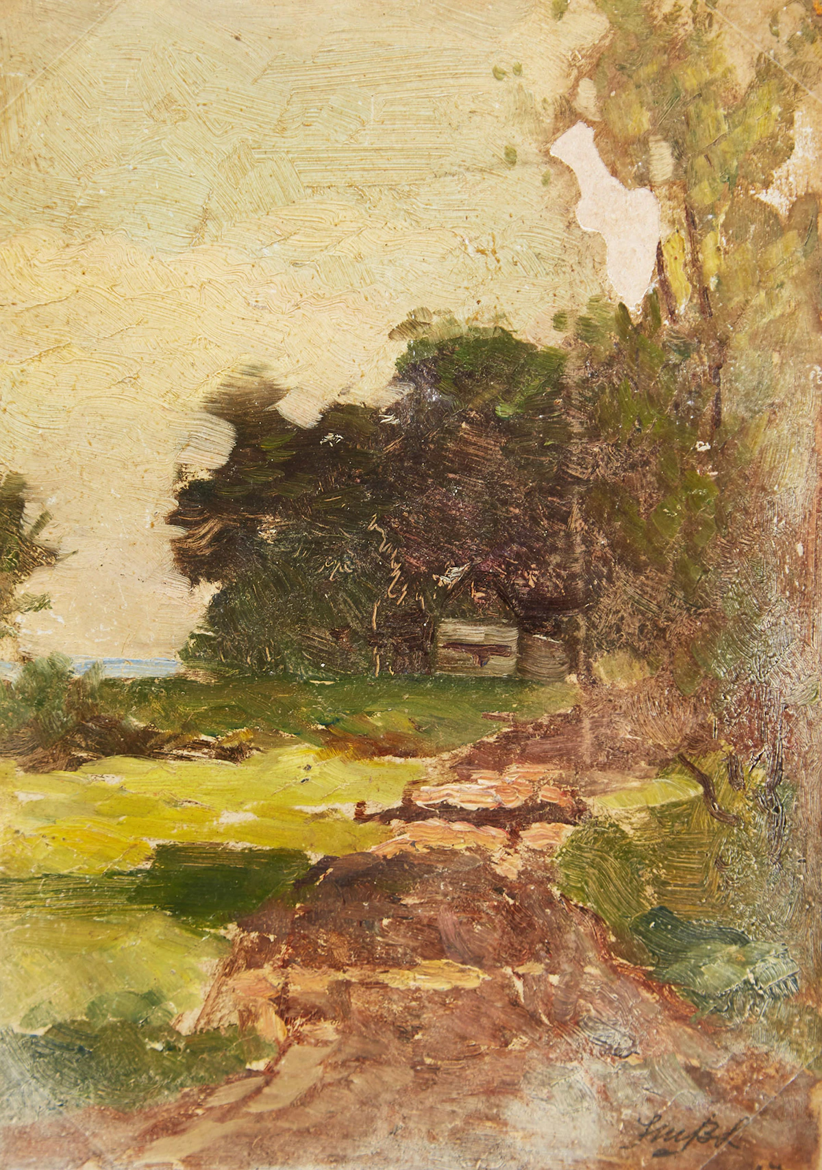 Frederic Marlett Bell-Smith, Near Perth, oil on board