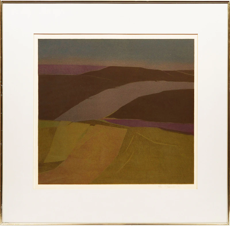 Takao Tanabe, The Land Interiors, colour lithograph, 1973 - view 2
