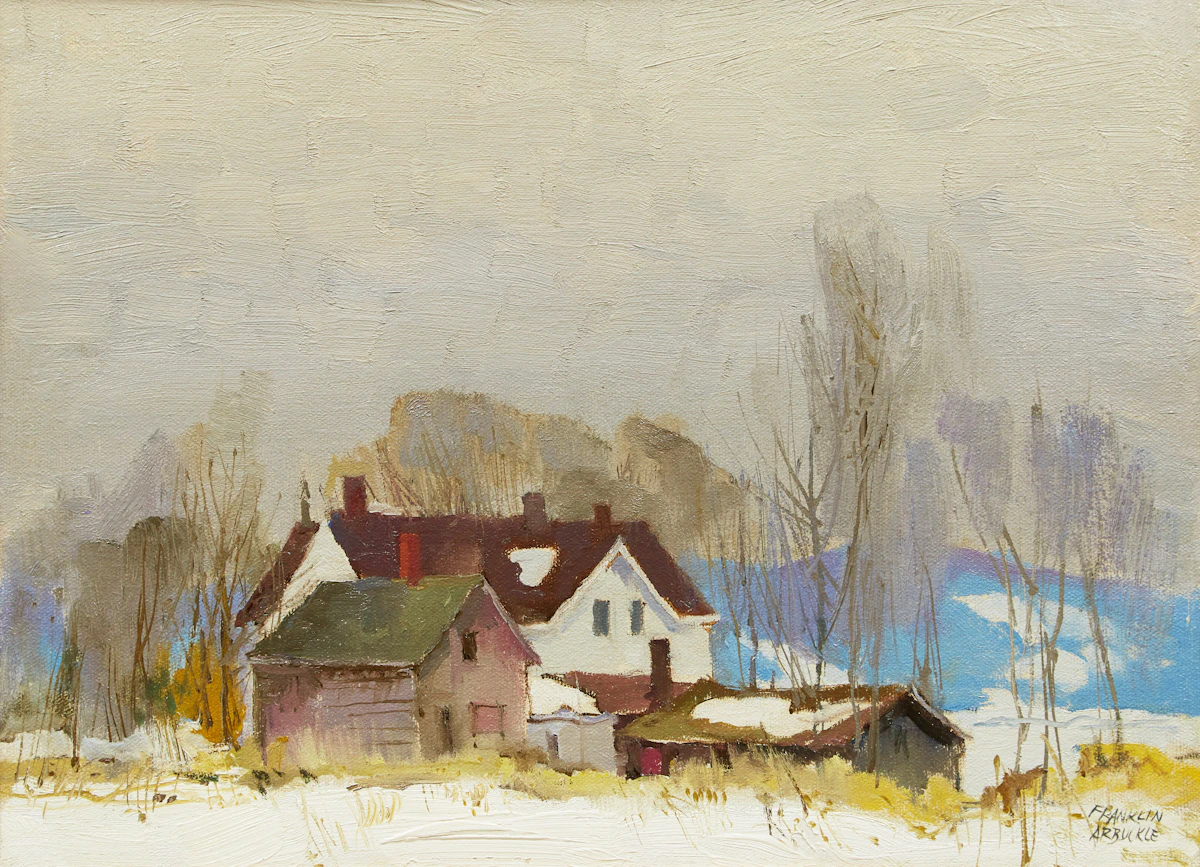 George Franklin Arbuckle, Penetang, oil on board, 1983