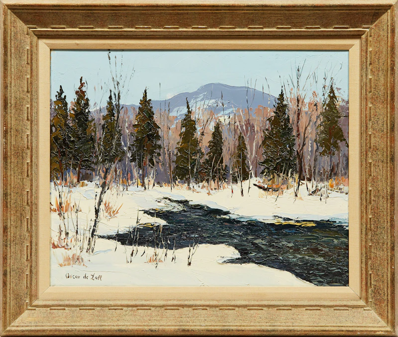 Oscar  de Lall, Spring, Ste. Adele, P.Q., oil on canvas - view 2