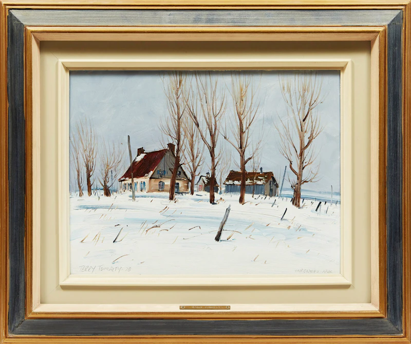 Terry Tomalty, Varennes In April, oil on board, 1978 - view 2