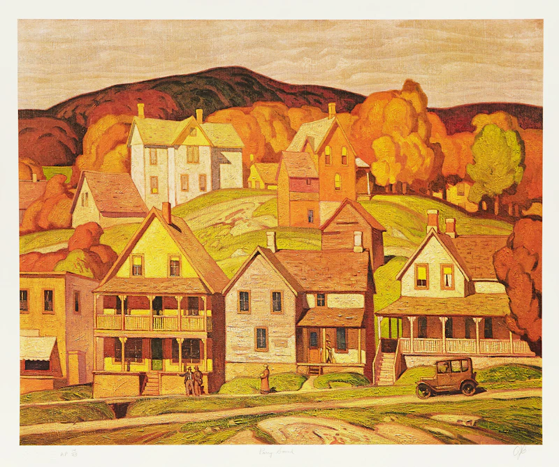 Alfred Joseph Casson, Grey October Morning; Parry Sound; Valley Farm; Grey Day, four colour serigraphs - view 4