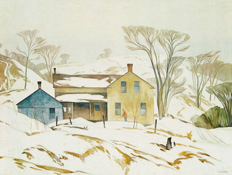 Alfred Joseph Casson, Grey October Morning; Parry Sound; Valley Farm; Grey Day, four colour serigraphs - view 5