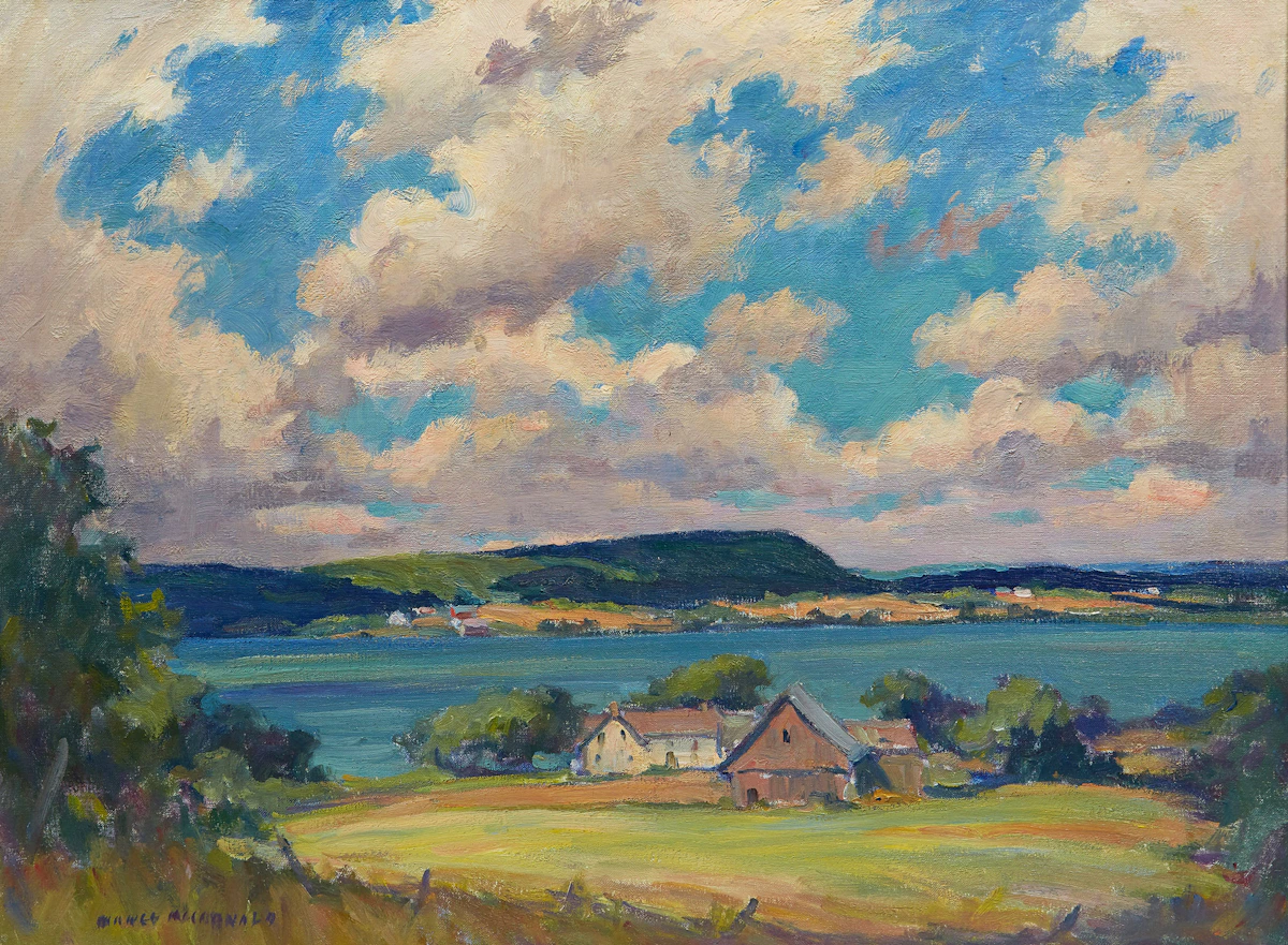 Manly Edward MacDonald, Home by the Bay, oil on canvas