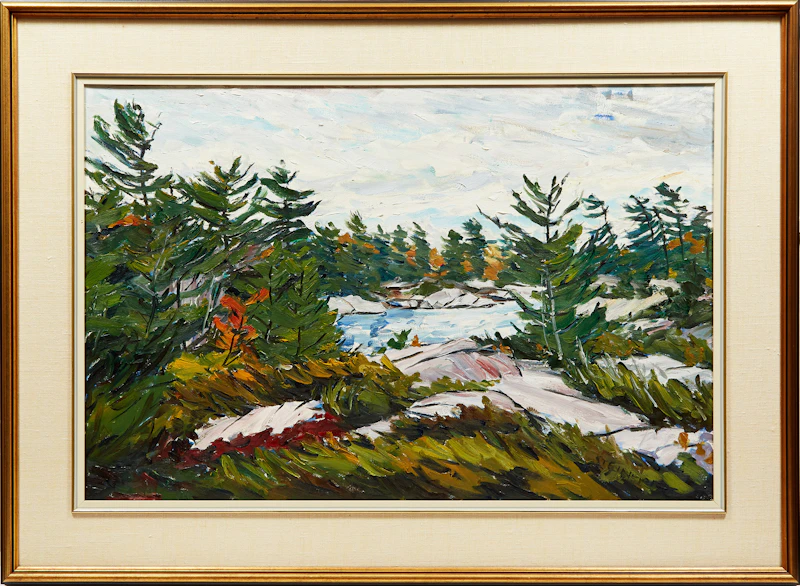Bruce Steinhoff, Franklin Island, Georgian Bay, oil on canvas, 1989 - view 2