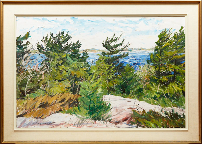 Bruce Steinhoff, Three Mile Point, Georgian Bay, oil on canvas, 1988 - view 2