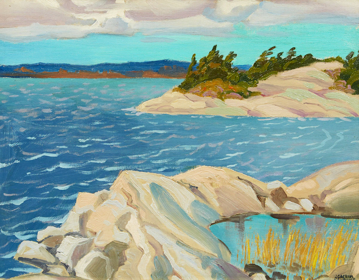 Joachim George Gauthier, Snug Island, Georgian Bay, oil on board, 1958